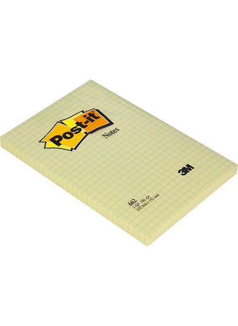 3M Note Paper 102 x 152 mm Canary Yellow 100 Sheets (662) - pzsku/Z31AD3B4F09A55B374E3CZ/45/_/1728051989/c78af6a1-9799-4a2c-8378-7127d1136ec6