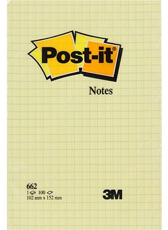 3M Note Paper 102 x 152 mm Canary Yellow 100 Sheets (662) - pzsku/Z31AD3B4F09A55B374E3CZ/45/_/1728051994/3f00c85d-6457-4344-b5c7-43eec7f91e78