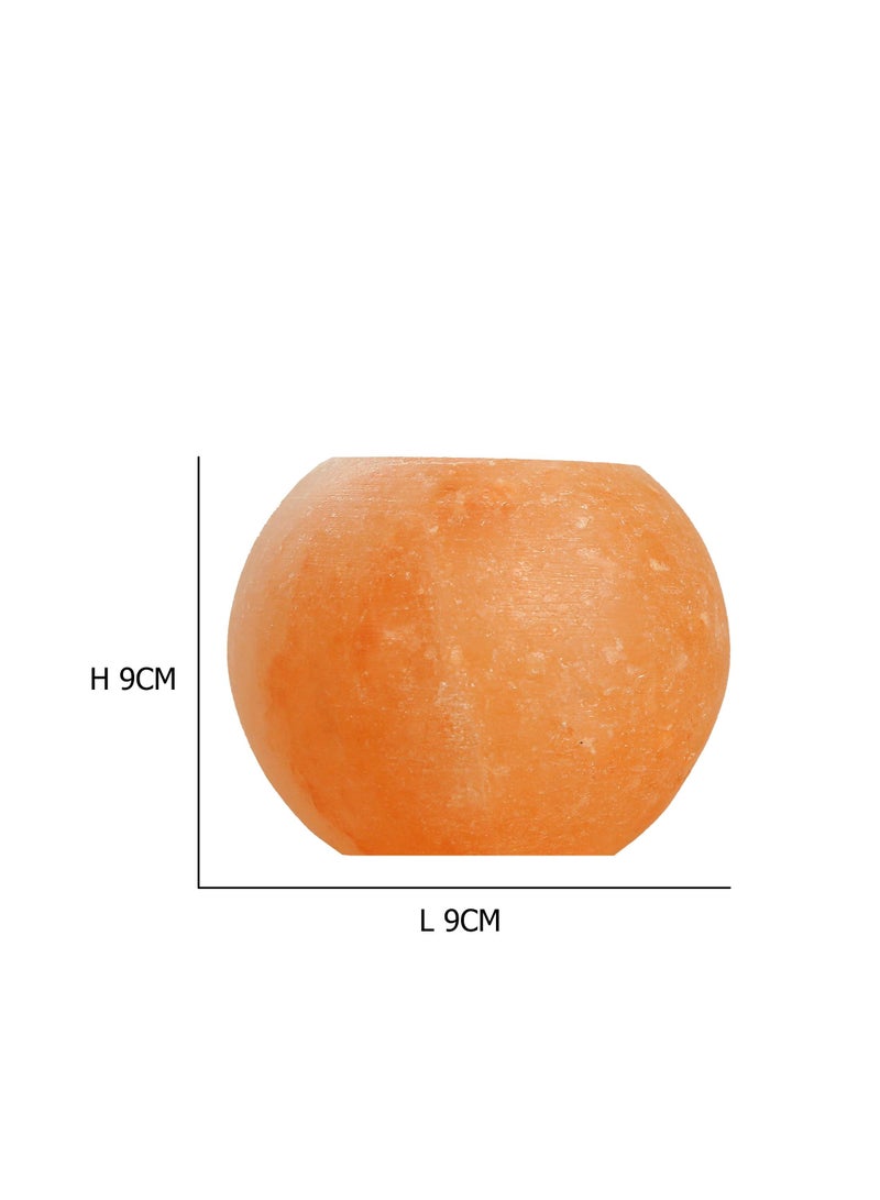 Geohoney - Himalayan Salt Candle Holder Round Shape - Image 3