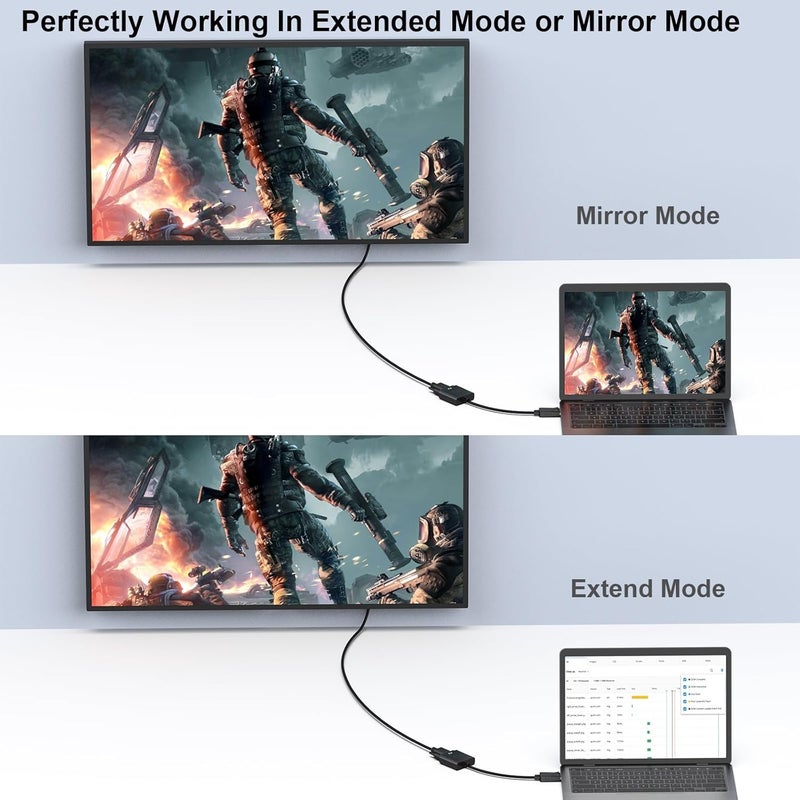 Tobo DP to VGA Adapter, DisplayPort to VGA Adapter Converter Male to Female Gold Plated Connector 1080p for DELL/HP/Lenovo/Asus/Chromebox - TD-260TC - Image 4