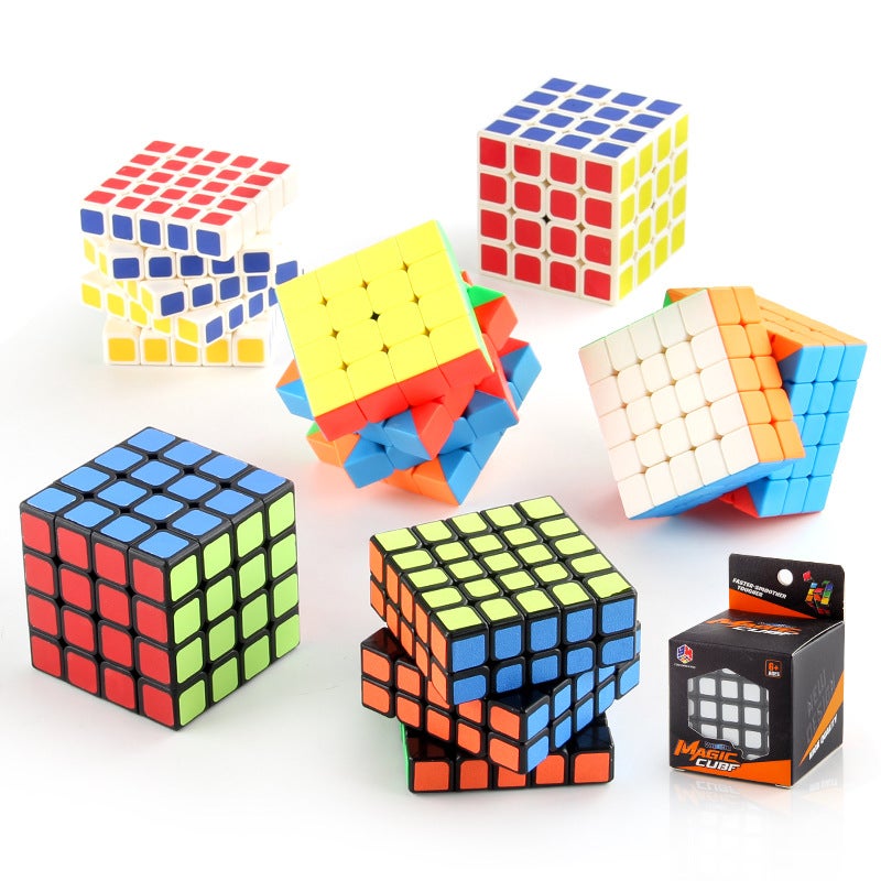 New Spring Second-Order Third-Order Fourth-Order Fifth-Order Pyramid Rubik'S Cube Racing Real Color Smooth Rotating Rubik'S Cube - Image 2