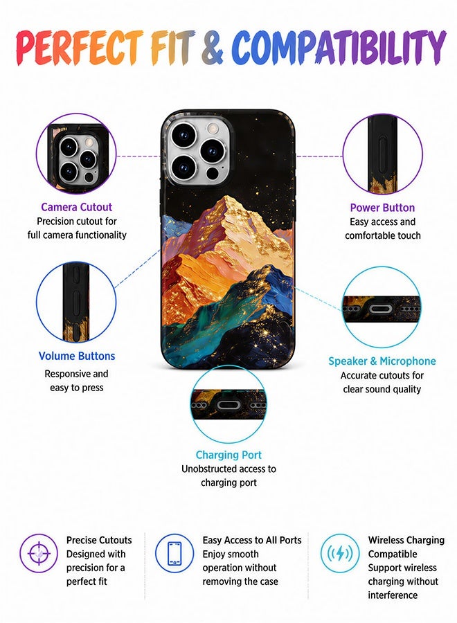مافي مجموعة حماية 5 في 1 لهاتف iPhone 16 Pro - جراب مزدوج الطبقات مقاوم للصدمات (طبقة داخلية من مادة TPU + طبقة خارجية من مادة PC) مع واقيين للشاشة فائق الوضوح وواقيين شفافين لعدسة الكاميرا - حماية كاملة ضد الصدمات، غطاء هاتف مقاوم لبصمات الأصابع والعرق مع أزرار مستقلة - Image 5