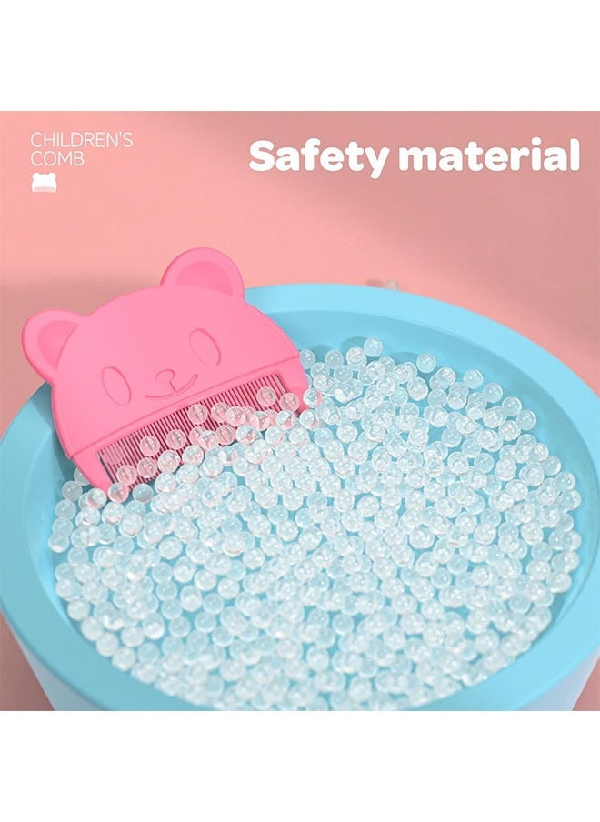 ZVEV 3 Pcs Baby Cradle Cap Comb,Soft No Damage to Scalp Baby Hair Comb,Ergonomic Easy-Clean Baby Comb,Cute Bear-Shaped Baby Cradle Cap Brush,for Newborn Baby Hair Groomingï¼Blue/Green/Pinkï¼ - Image 5