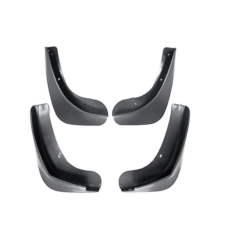 Mud Guard: 4 Black ABS Plastic Flaps - Durable Long Lasting Car Protection for Rainy Days Dirt Roads & Car Care - Image 1