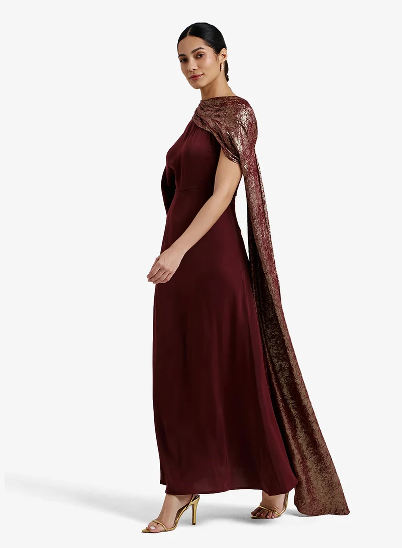 CHASE  Draped Sleeve And Embellished Kaftan for Women | Best Price UAE