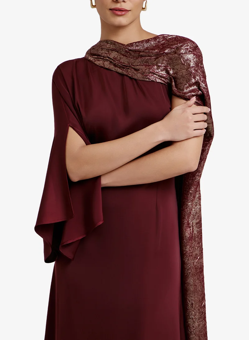 CHASE  Draped Sleeve And Embellished Kaftan for Women | Best Price UAE