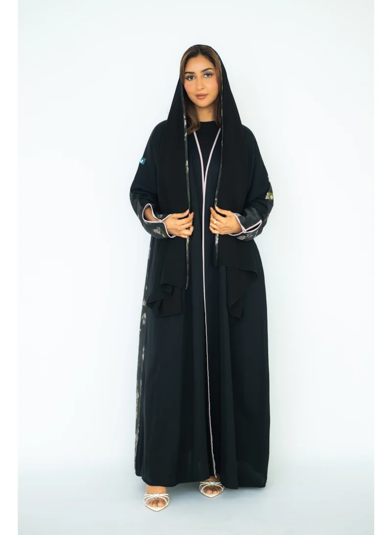 via abaya Blackberry Taffeta Jacquard Abaya