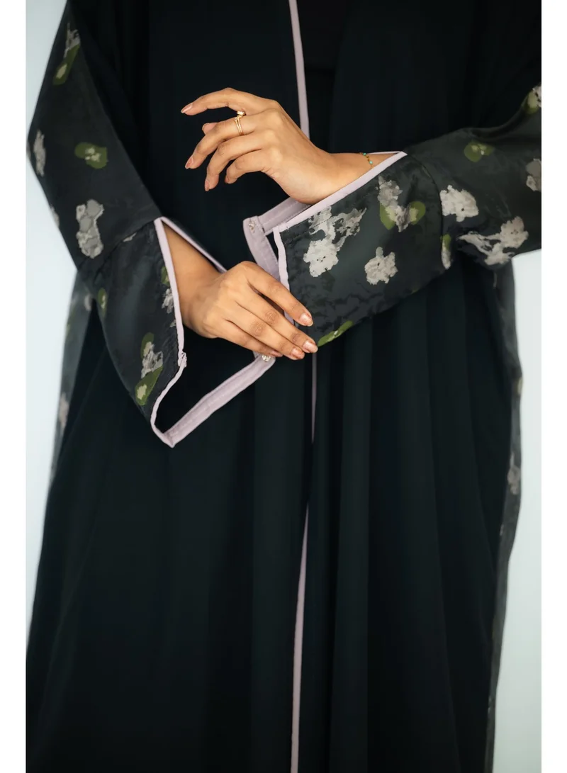 via abaya Blackberry Taffeta Jacquard Abaya