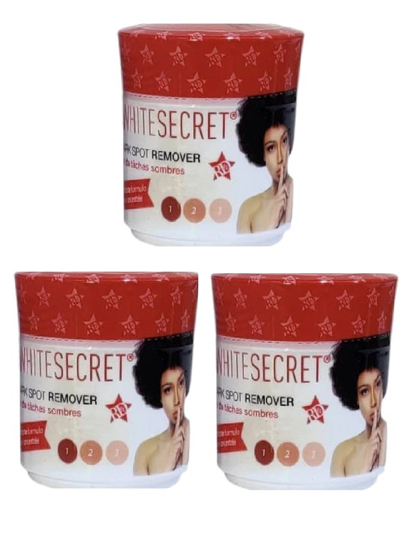 وايت سيكريت مجموعة من 3 قطع دي إس آر كريم لتفتيح البشرة وإزالة البقع الداكنة 30X3 مل
