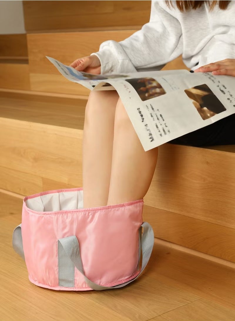Generic Portable Travel Foot Tub, Thickened Thermal Pink  - Image 3