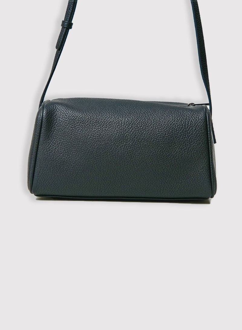 AMICA Veronica Barrel Crossbody Bag for Women - Black - Image 4