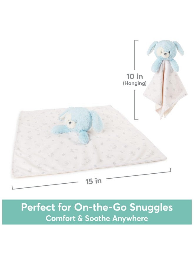GUND دميّة جوند للأطفال، كلب ناعم مستدام، بطانية محشوة مصنوعة من 100% مواد معاد تدويرها، للأطفال والمواليد الجدد، أزرق/كريم، 10 إنش - Image 5