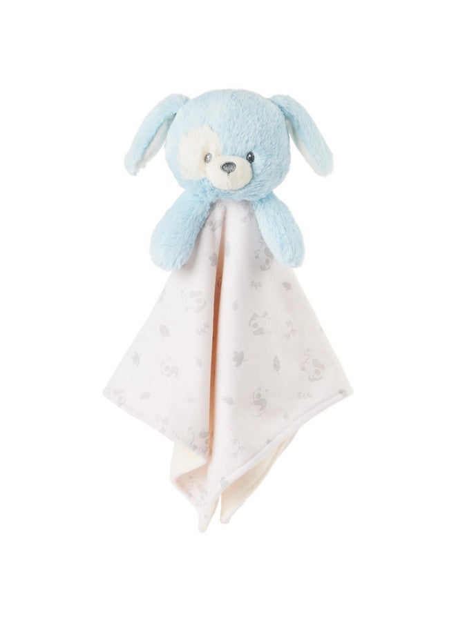 GUND دميّة جوند للأطفال، كلب ناعم مستدام، بطانية محشوة مصنوعة من 100% مواد معاد تدويرها، للأطفال والمواليد الجدد، أزرق/كريم، 10 إنش - Image 1