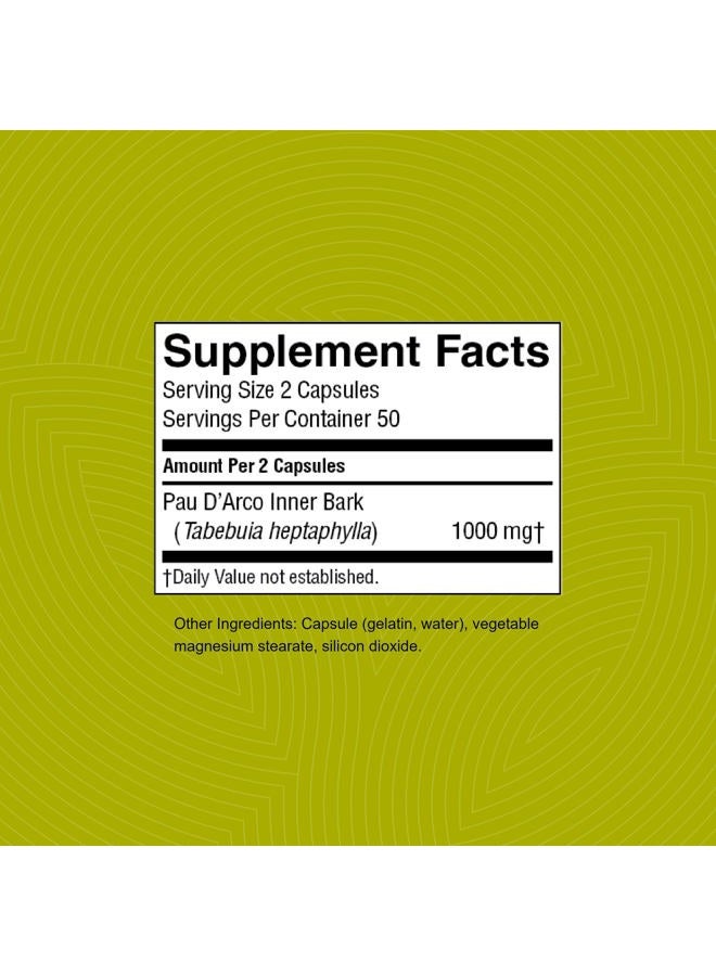 Nature's Sunshine Pau D' Arco, 100 Capsules | Supports the Immune System, Provides Antioxidants, and Assists the Natural Detoxification Process - Image 3