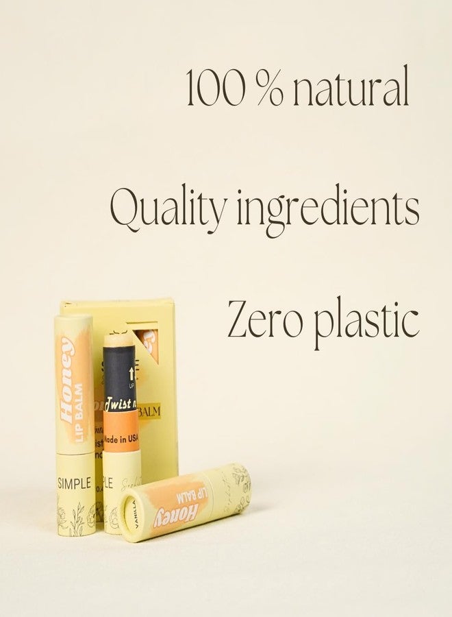 Simple Sophistication Natural Honey Lip Balm - 100%-grassfed Beef Tallow, Organic Raw Honey & Argan Oil - Ultra Moisturizing, Conditioning, No Paraffin, Non Toxic, all Natural - 3 Pack (3x0.15 oz Untinted - Image 5