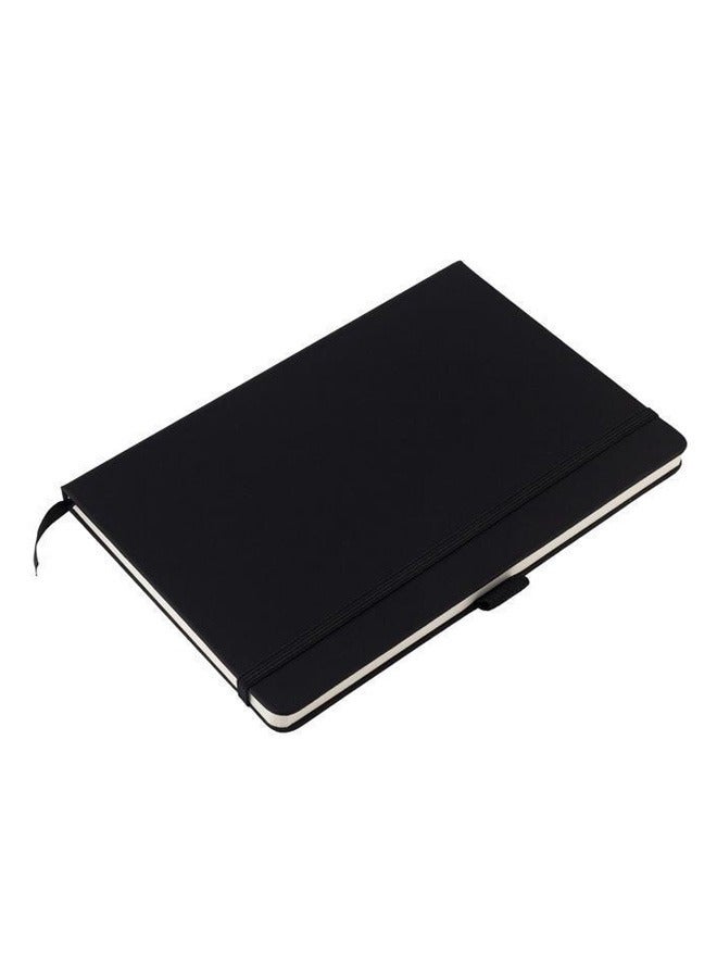جيفتولوجي دفتر ملاحظات مبطن بالبولي يوريثان مقاس A5 مزود بحلقة قلم وشريط من الساتان - Image 2