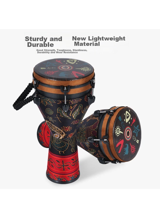 Mosen 10-inch Professional African Drum, Carbon Fiber Material Lijiang Hand Drum, Adjustable Tuning Fashion Style, Starry Sky Pattern - Image 3