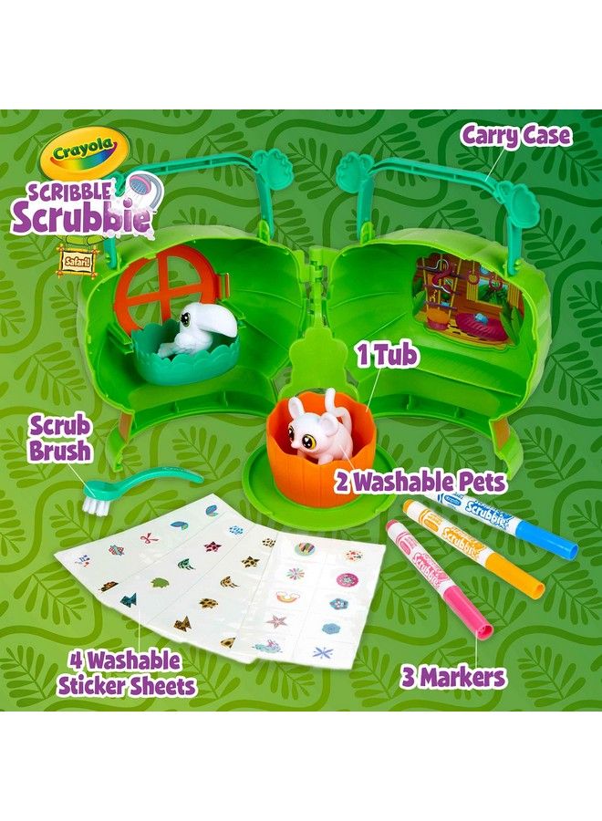Crayola Scribble Scrubbie Pets Safari Treehouse Toy Storage Case Gift For Boys & Girls - Image 3