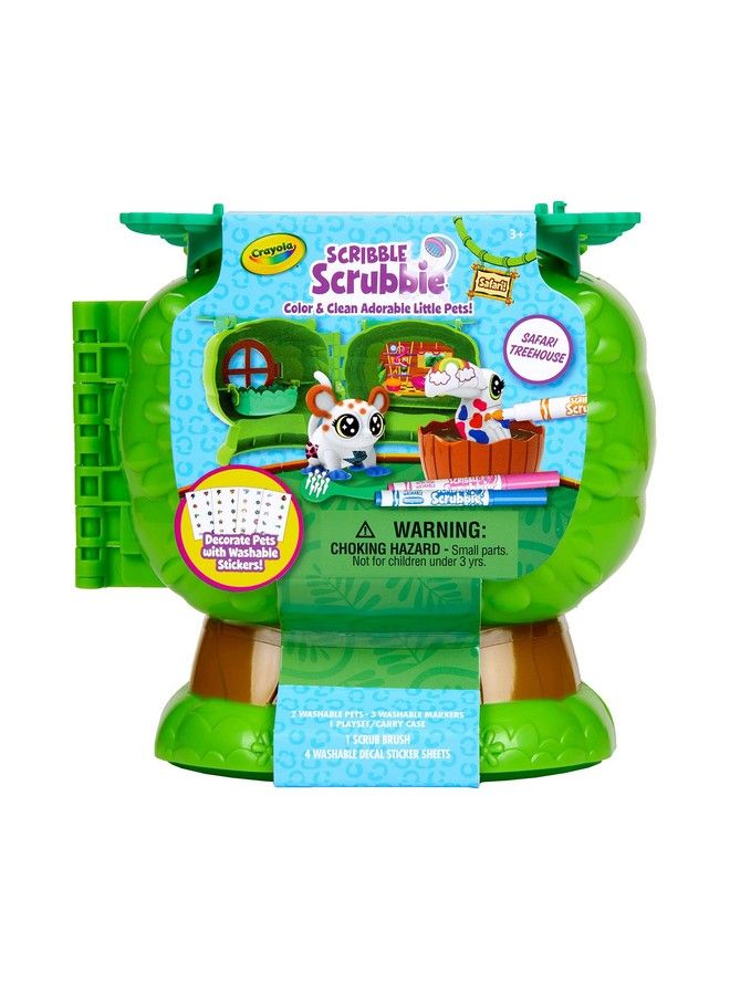 Crayola Scribble Scrubbie Pets Safari Treehouse Toy Storage Case Gift For Boys & Girls - Image 1