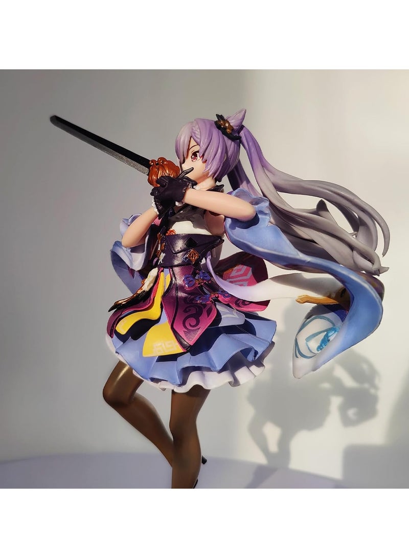 general Keqing 24 cm Sitting Posture Figure, Genshin Game Anime Character Figure, Desktop Decoration Statue - Image 5
