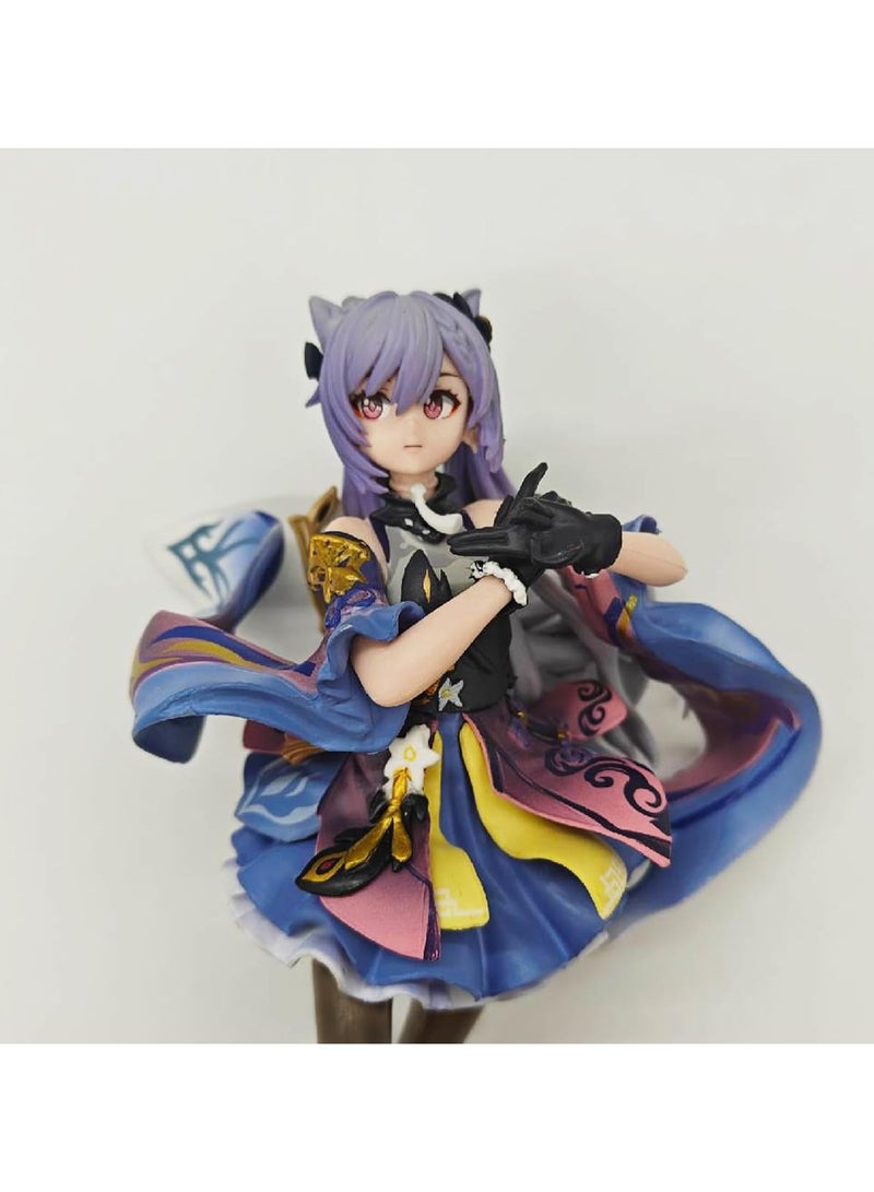 general Keqing 24 cm Sitting Posture Figure, Genshin Game Anime Character Figure, Desktop Decoration Statue - Image 3