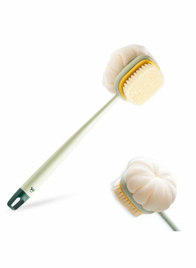 Y&D Shower Scrubber, Double Side Back Scrubber with Long Handle  - Image 1