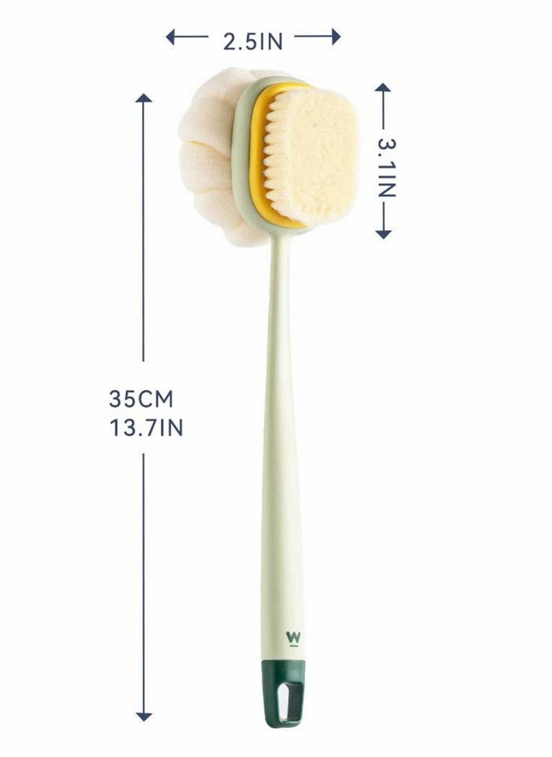 Y&D Shower Scrubber, Double Side Back Scrubber with Long Handle  - Image 2