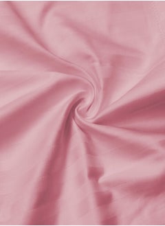 Raymond Raymond Home King Flat Sheet Bedsheet 300 Thread Count Luxirious Mercerised 100% Cotton Bedding Solid Pre Shrunk Sateen Stripe Finish Bed Linen with 2 Pillow Case - Light Pink (274 * 274 CM)  - Image 5