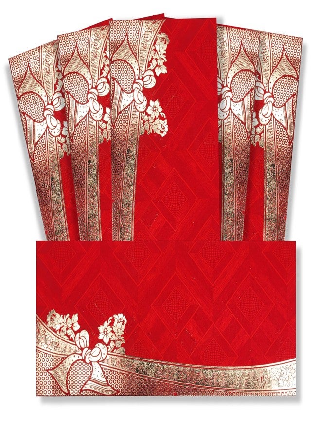 Fonsie cash shagun fancy design envelopes pack of 100 for gifting money on wedding gift, baby shower gift, shagun, family gatherings(red). - Image 1
