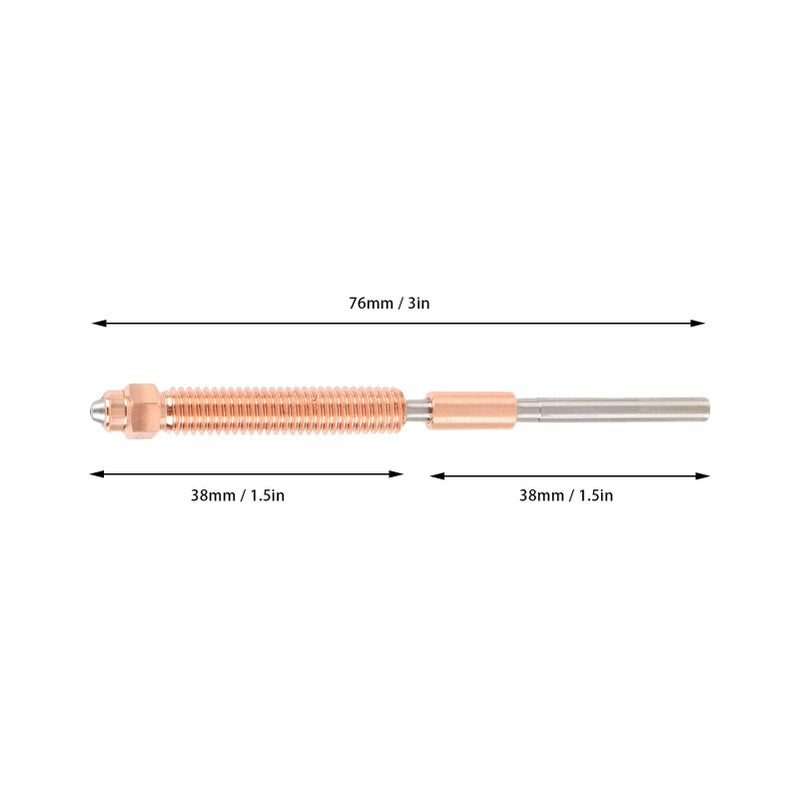 For K2 Plus 3D Printer Nozzle Replacement 0.8mm Quick Swap Bimetallic Integrated Heat Break All Metal Design - Image 4