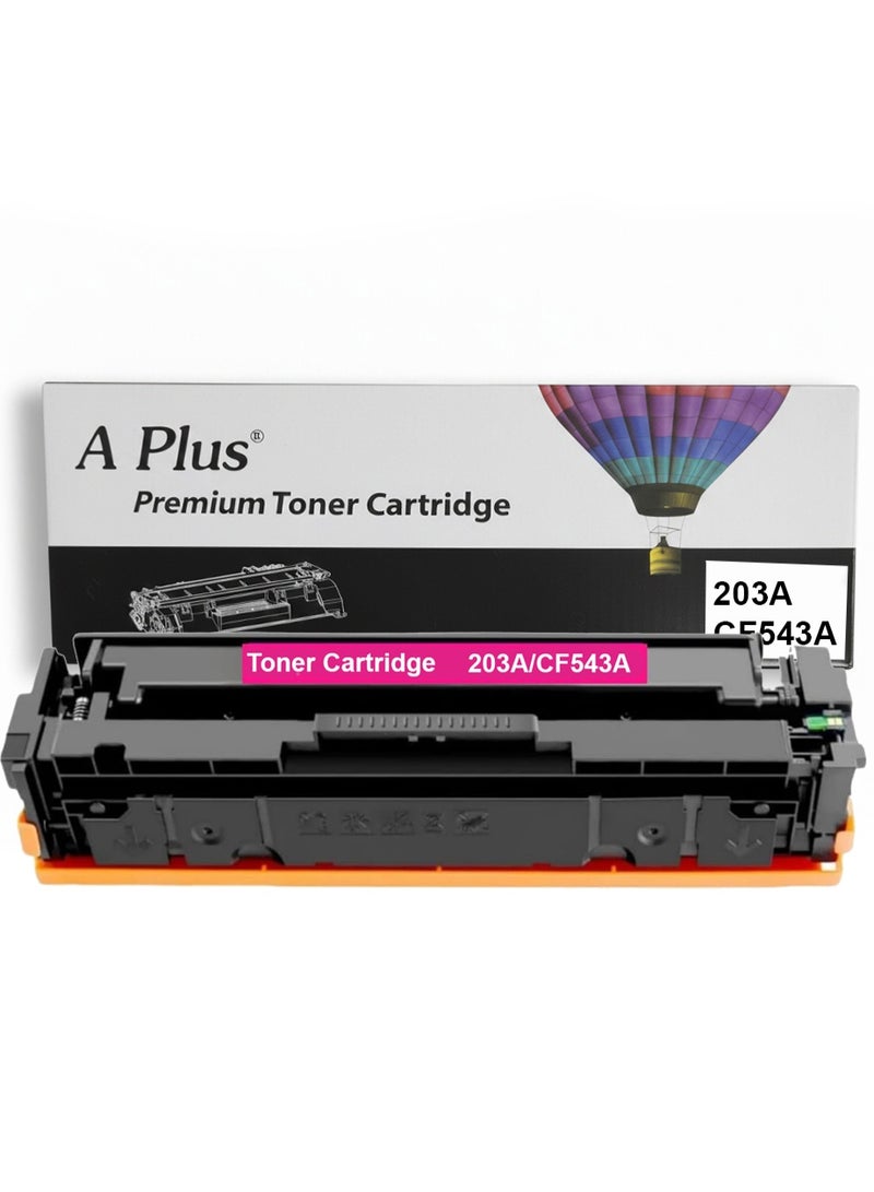 A Plus 203A CF543A Magenta Compatible Toner Cartridges for HP Color LaserJet Pro M254, MFP M280, M281 Series - Image 1