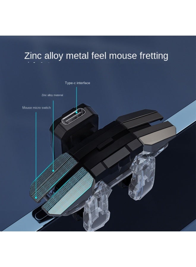 Neutral Tremolo New Chicken Eating Artifact Six-finger Button Quick-fire King Game Handle Mobile Phone Universal Spot - Image 2