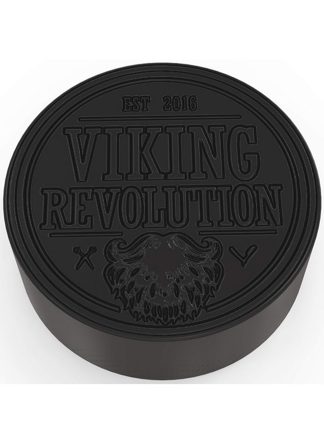 Viking Revolution - Viking Revolution Skin Cleaning Agent Activated Charcoal Soap for Men w/Dead Sea Mud, Body and Face, Cleanser,Cleansing Blackheads - Peppermint & Eucalyptus Scent 0.7 Fl Oz (Pack of 1) - Image 1