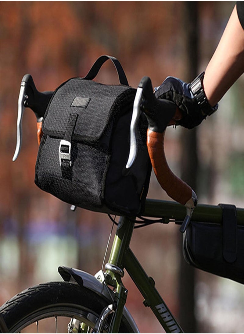 GGOOT - Bike Handlebar Bag - Front Basket Pack,Bike Phone Holder Storage Pouch for Men Women Road Outdoor Crossbar Basket Bicycle Frame Bag Bag Cycling Accessory - Image 1