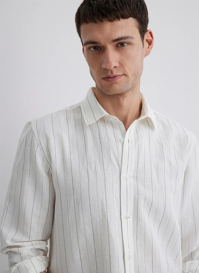 MAVI Striped White Shirt
