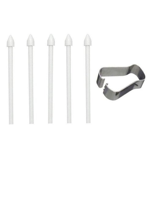 5 Pack Touch Stylus S Pen Replacement Tips For Samsung Galaxy Tab S6 Lite S6/S7/S7+/Note 10/Note 20 White