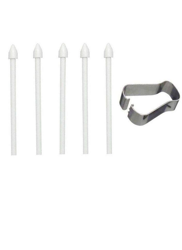 5 Pack Touch Stylus S Pen Replacement Tips For Samsung Galaxy Tab S6 Lite S6/S7/S7+/Note 10/Note 20 White  - Image 1