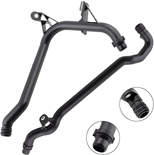 YMAUGP Engine Heater Inlet Water Coolant Pipe Compatible with BMW E36 E39 E46 E85 320i 323i 325i 328i 330i 525i 528i 530i Z3 Z4 2PC Set 11531705210 11537502525 CHP0567 CHP0597 - Image 3