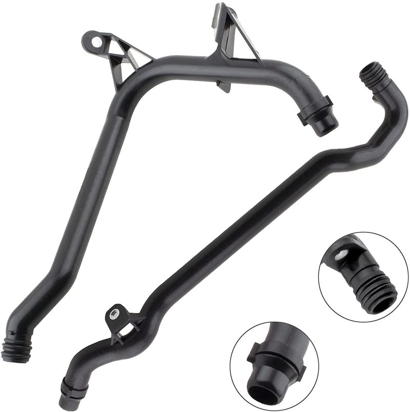 YMAUGP Engine Heater Inlet Water Coolant Pipe Compatible with BMW E36 E39 E46 E85 320i 323i 325i 328i 330i 525i 528i 530i Z3 Z4 2PC Set 11531705210 11537502525 CHP0567 CHP0597 - Image 4