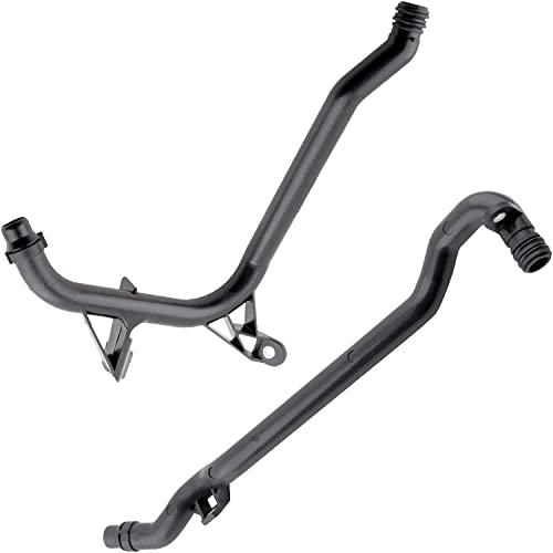 YMAUGP Engine Heater Inlet Water Coolant Pipe Compatible with BMW E36 E39 E46 E85 320i 323i 325i 328i 330i 525i 528i 530i Z3 Z4 2PC Set 11531705210 11537502525 CHP0567 CHP0597 - Image 1