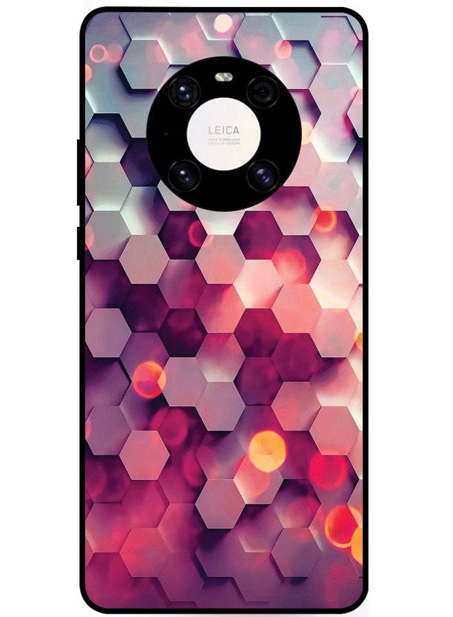 EYE CATCH Protective Case Cover For Huawei Mate 40E Hexagon Pattern - Image 1