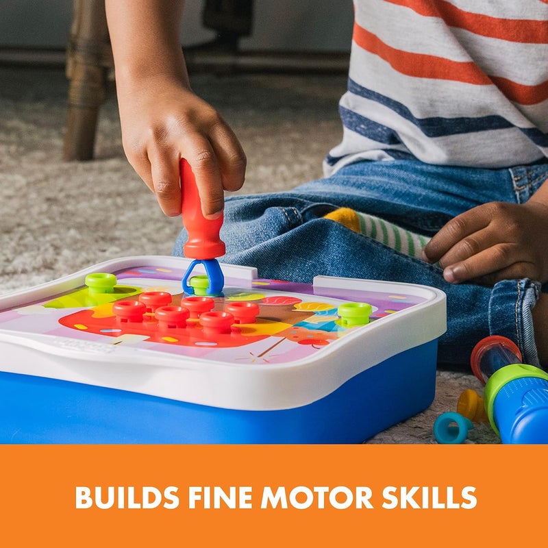 Educational Insights Design & Drill Riveting Workshop - 54 Pieces with Electric Toy Drill, STEM Toy for Ages 3+ - Image 3