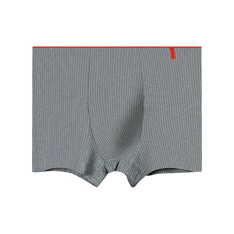 Mens Underwear Cotton Anti-bacterial Mens Four-corner Underpants Mens Short Underpants Sports Boxers Fashionable plus size Underpants Middle ash room 