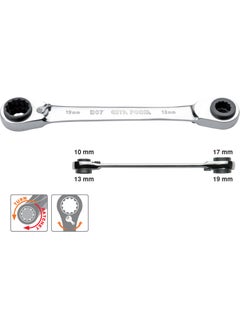 Ceta Form B07-B01 4-way Ratchet Combination Wrench 10,13,17,19Mm 