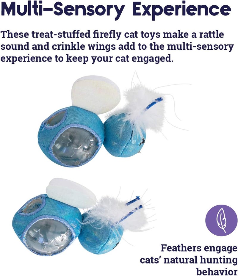 Catstages Firefly Treat Stuffer Glow-in-The-Dark Cat Toy - 2 Pack - Image 4