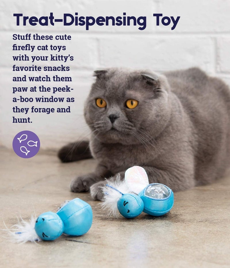 Catstages Firefly Treat Stuffer Glow-in-The-Dark Cat Toy - 2 Pack - Image 3