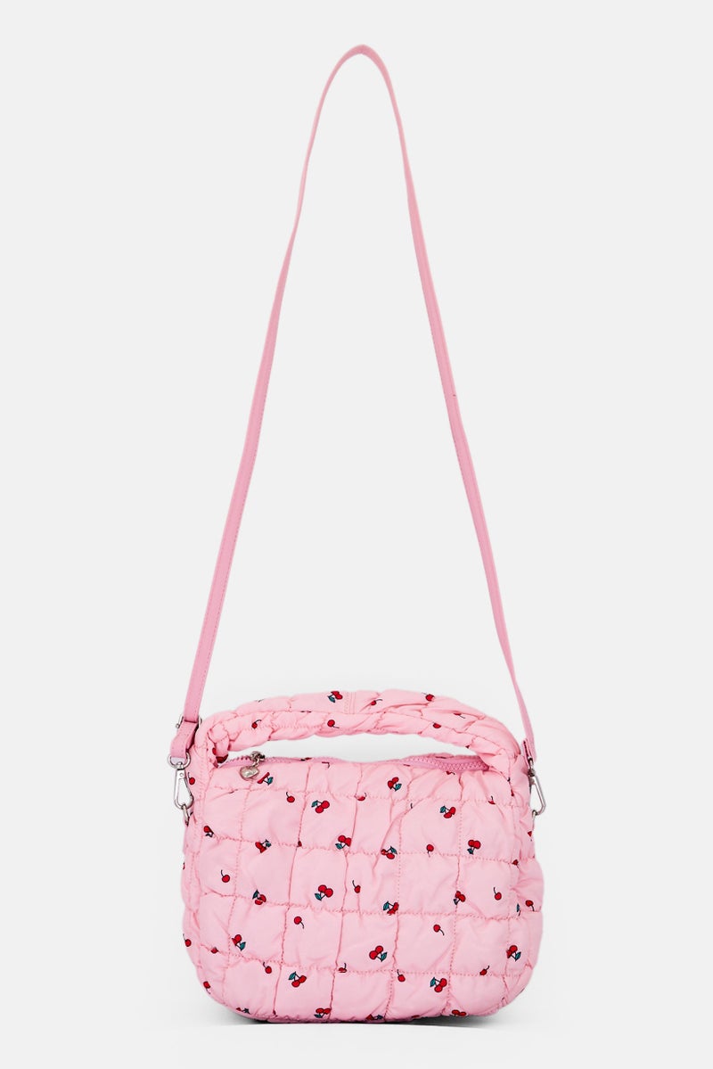 Miss Gwen's OMG Kids Girl Quilted Scrunchies Printed Crossbody Bag, Multicolor - Image 3