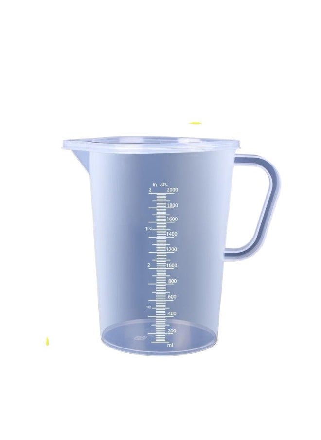 Plastic Measuring Cup With Lid Graduated Cylinder Milliliter Cup Small Size Measuring Cup Milk Tea Shop Utensils Large Capacity Cup-Specifications:500ml Straight Handle With Cap-Color:2