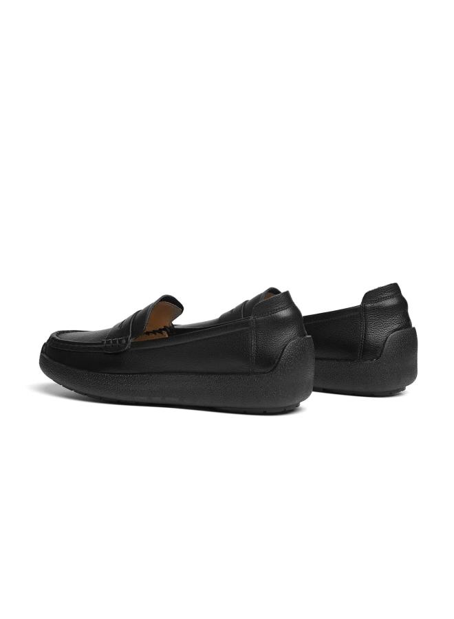 Red Dragonfly Women's Soft Sole Leather Slip-on Comfortable Mid-aged Shoes Wtb35457 Black Size 36 - Image 3