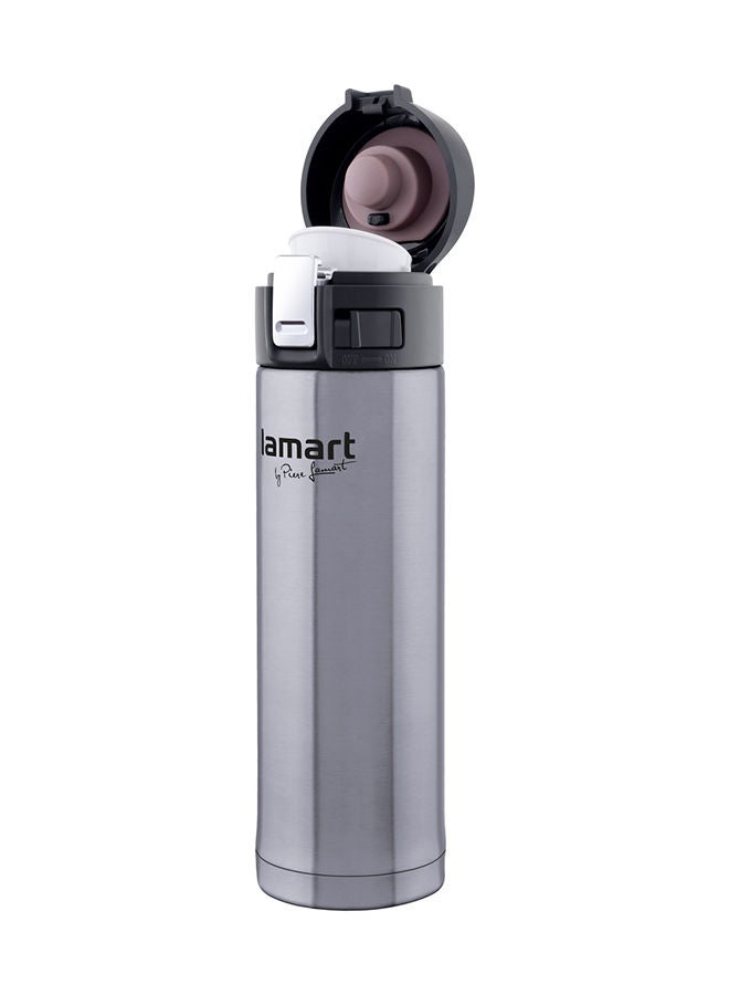 Lamart Vacuum Flask High Quality Stainless Steel 420Ml Silver - Image 2